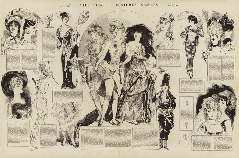 Con Niente, Costumi semplici da French School