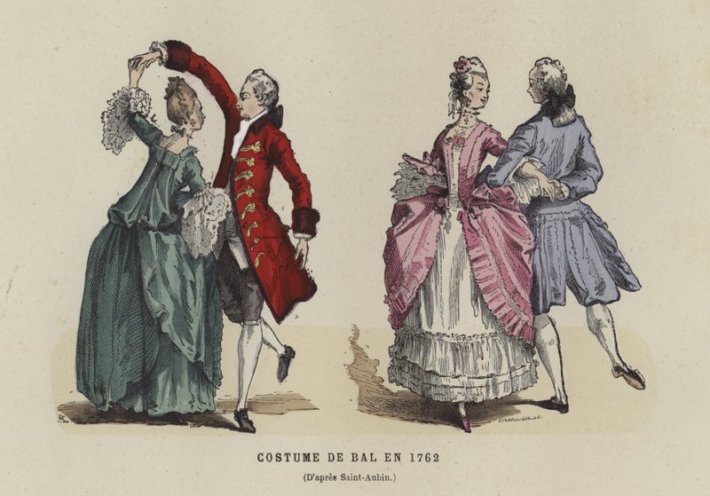 Costume da ballo, 1762 da French School