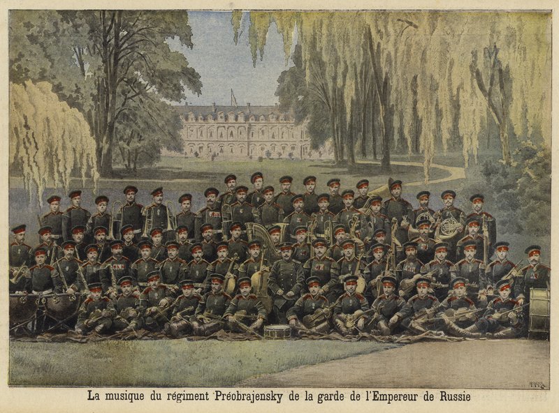 Banda del Reggimento Preobrazhensky della Guardia Imperiale Russa da French School