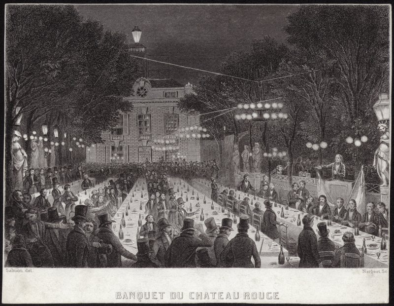 Banchetto al Chateau Rouge da French School