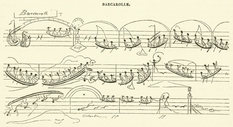 Barcarolle (incisione) da French School