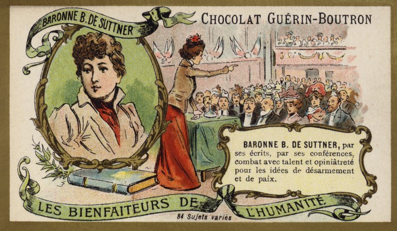Baronessa Bertha von Suttner, scrittrice e pacifista austriaca da French School
