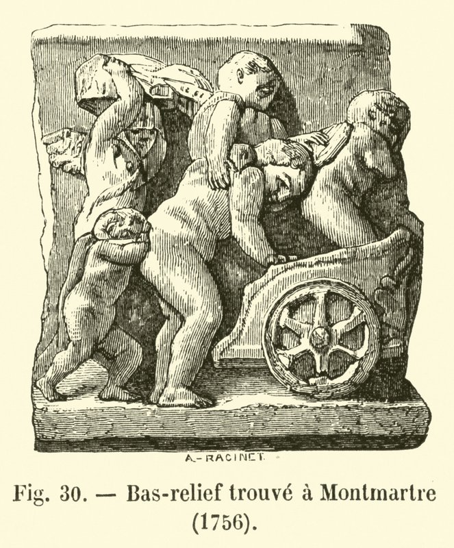 Bassorilievo trovato a Montmartre, 1756 da French School