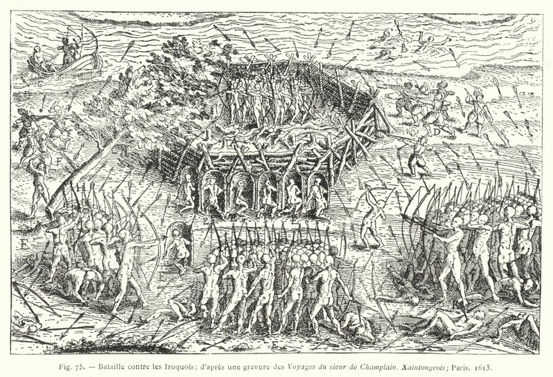 Battaglia contro gli Irochesi; da un
