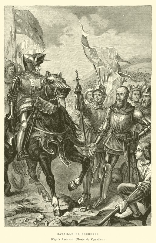 Battaglia di Cocherel (incisione) da French School