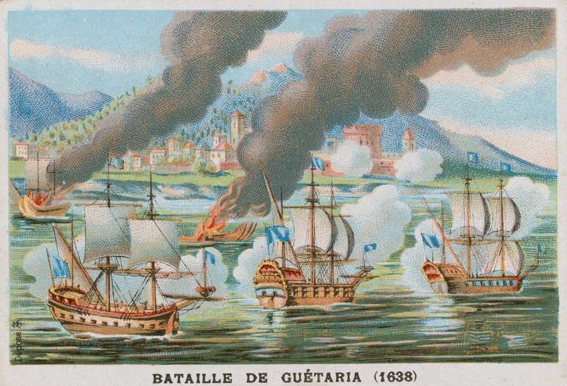 Battaglia di Guetaria, 1638 da French School