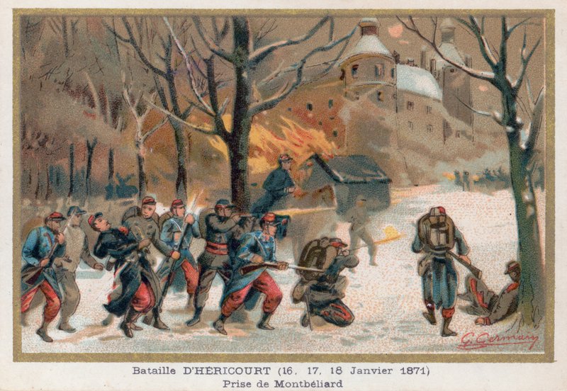 La battaglia di Héricourt e la cattura di Montbéliard da French School