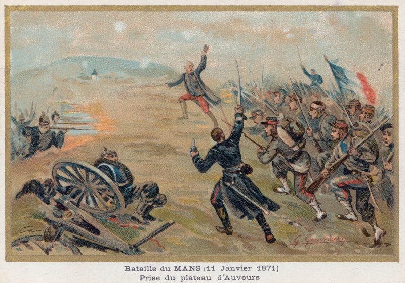 La battaglia di Mans da French School
