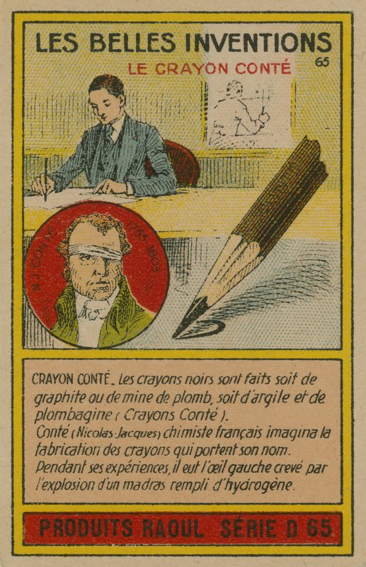 Bellissime invenzioni, matita Conté da French School