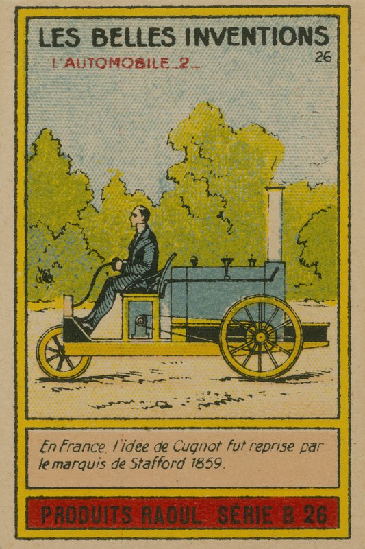 Carta delle belle invenzioni, automobile da French School