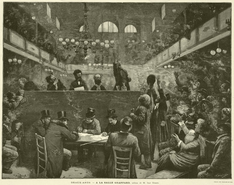 Belle Arti, Alla Sala Graffard, quadro di M Jean Beraud da French School