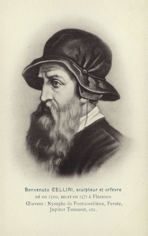 Benvenuto Cellini, scultore e orafo italiano (litografia) da French School