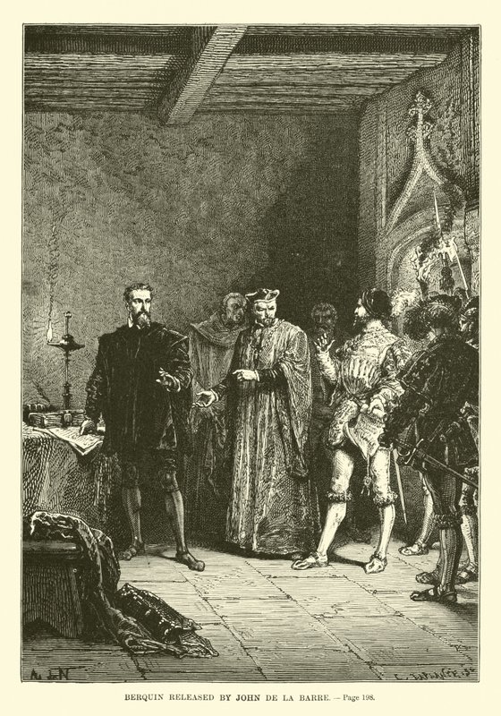 Berquin liberato da Jean de la Barre da French School