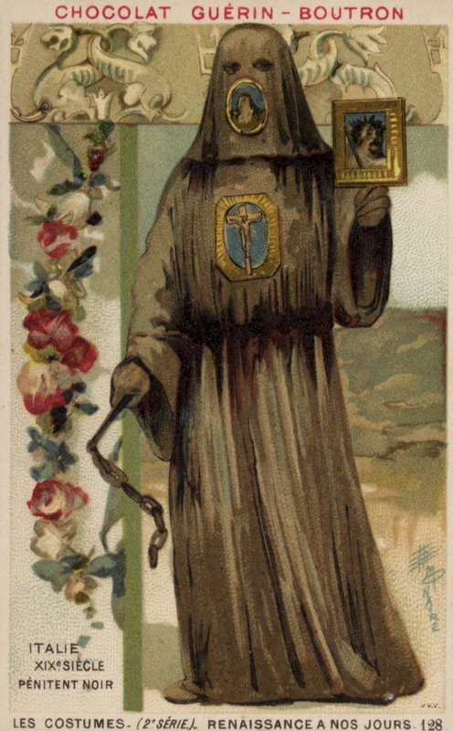 Penitente nero, Italia, XIX secolo da French School