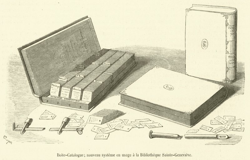 Boite-Catalogue, nuovo sistema in uso alla Biblioteca Sainte-Genevieve da French School