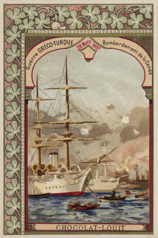 Bombardamento di Chania, Creta, Guerra greco-turca, 28 marzo 1897 da French School