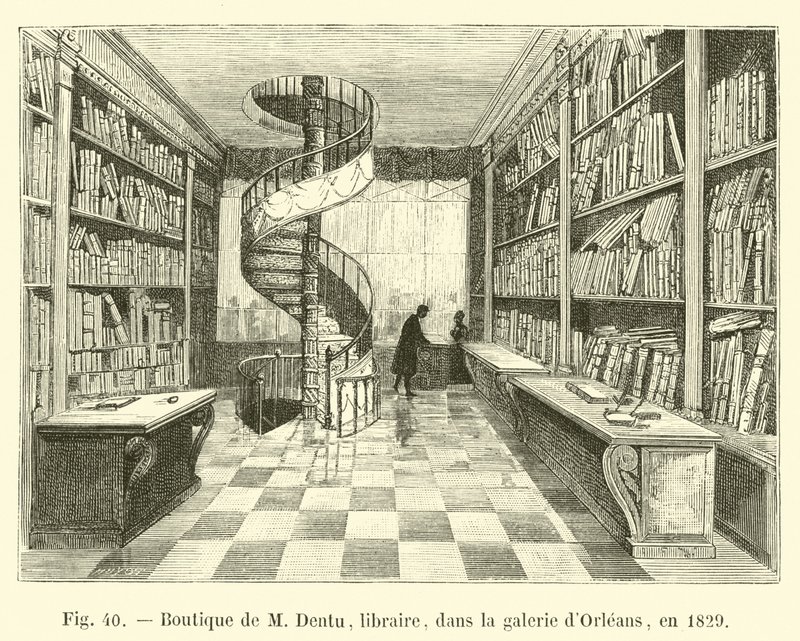 Negozio di M. Dentu, libraio, nella galleria d
