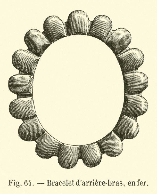 Bracciale per avambraccio, in ferro da French School