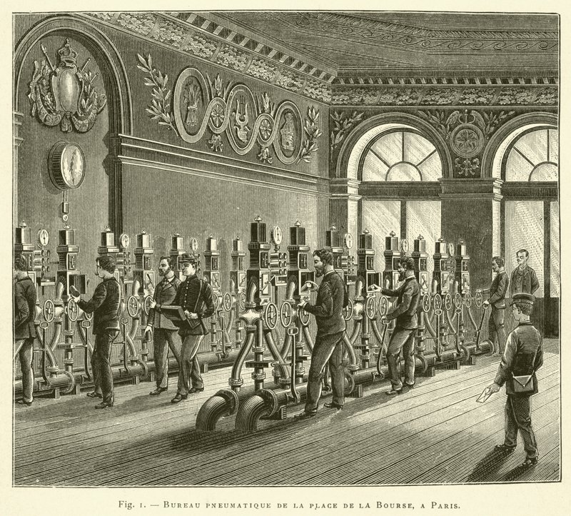 Ufficio pneumatico di Place de la Bourse, a Parigi da French School