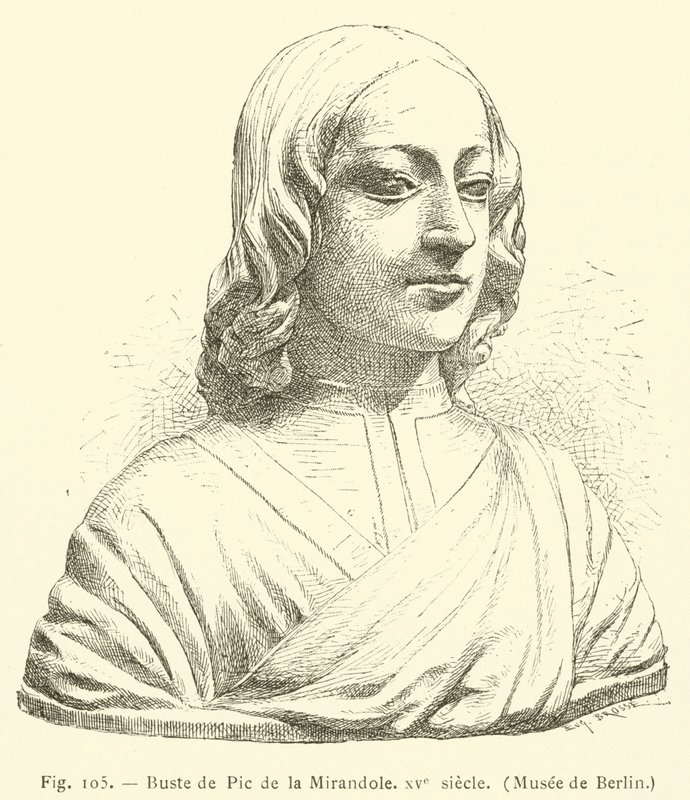 Busto di Pico della Mirandola, XV secolo, Museo di Berlino da French School