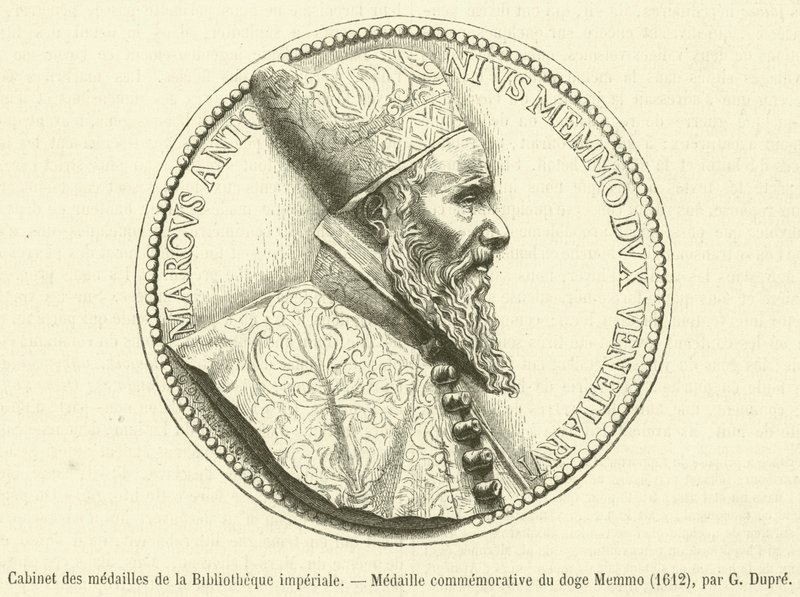 Gabinetto delle medaglie della Biblioteca Imperiale, medaglia commemorativa del doge Memmo da French School