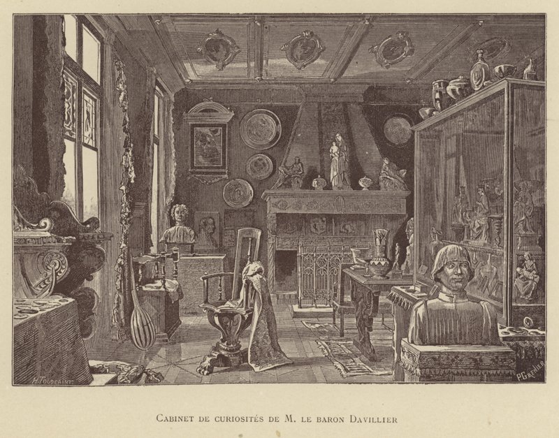 Gabinetto delle curiosità del Barone Davillier da French School