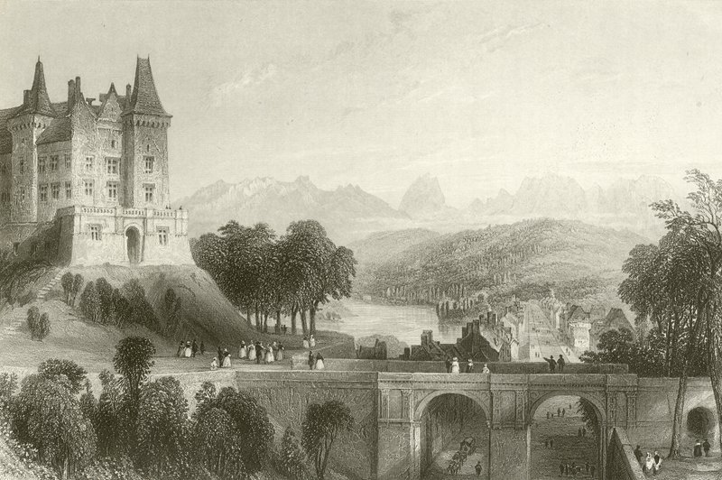 Castello di Pau, luogo di nascita del re Enrico IV da French School