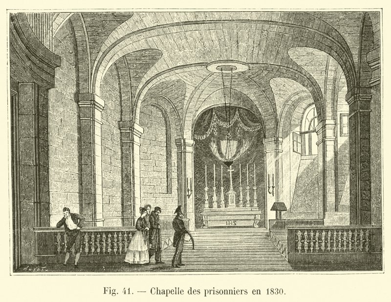 Cappella dei prigionieri nel 1830 da French School