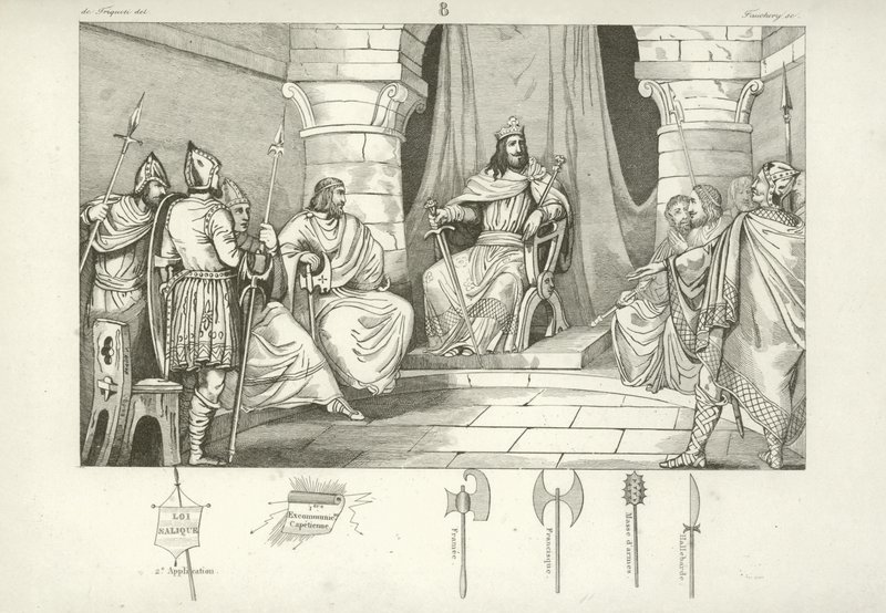 Cariberto I, re franco di Parigi da French School