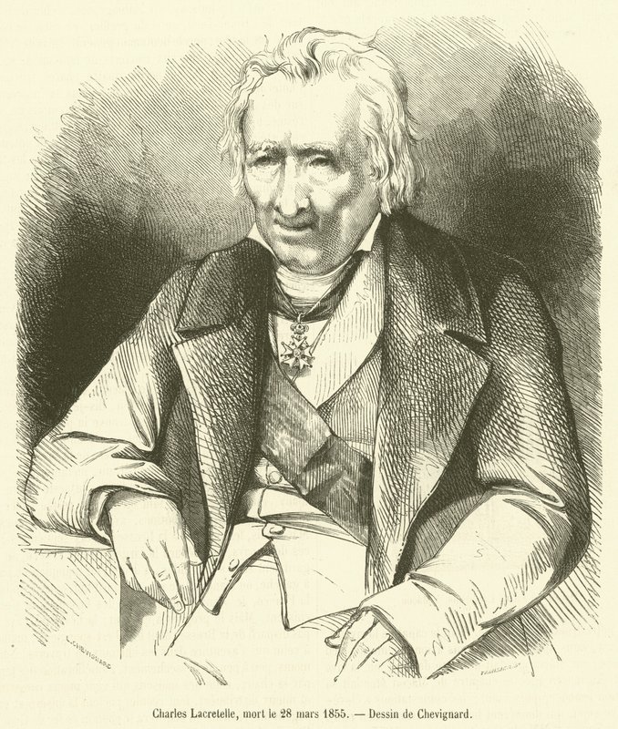 Charles Lacretelle, morto il 28 marzo 1855 da French School