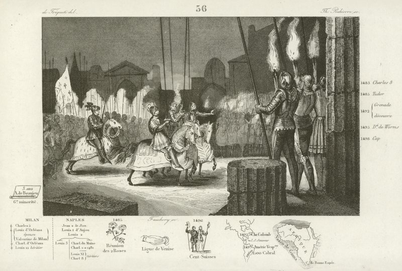 Carlo VIII di Francia entra trionfante a Roma, 1494 da French School