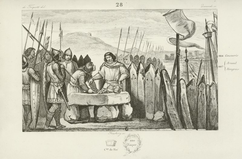 Carlo il Grosso paga i Vichinghi 700 pezzi d