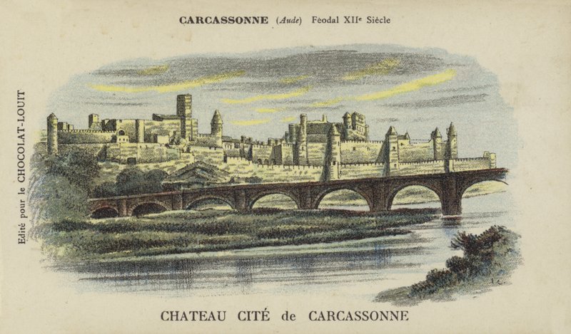 Cittadella di Carcassonne, Carcassonne, Aude da French School