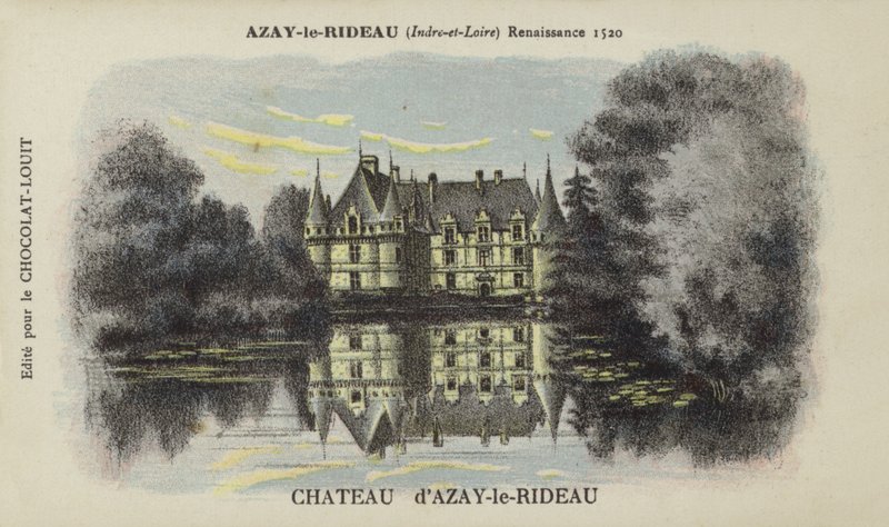 Castello di Azay-le-Rideau, Azay-le-Rideau, Indre-et-Loire da French School