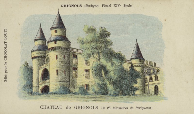 Castello di Grignols, Grignols, Dordogna da French School