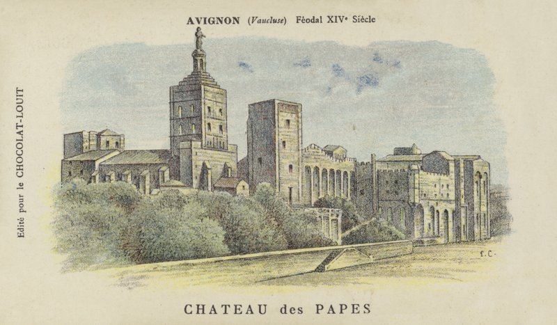 Castello dei Papi, Avignone, Vaucluse da French School