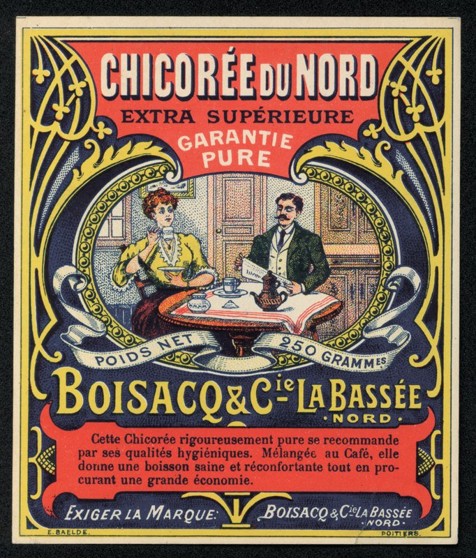 Chicoree du Nord, Boisacq e Cie la Bassee, pubblicità da French School