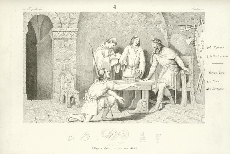 Childerico I, Re Merovingio dei Franchi Salii da French School