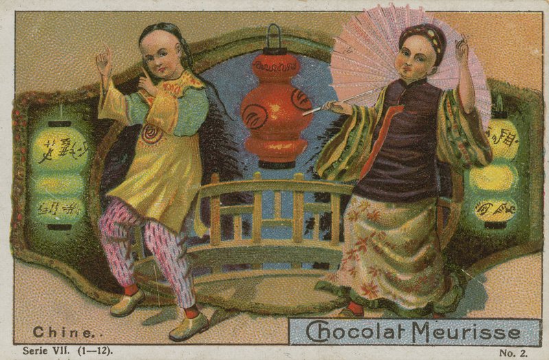 Cina, carta commerciale per Chocolat Meurisse da French School