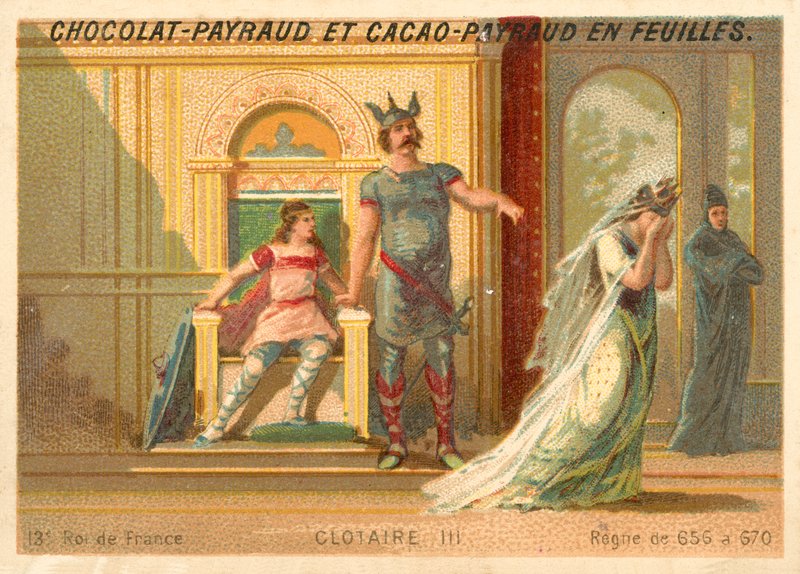Clotario III, re franco di Neustria e Borgogna da French School