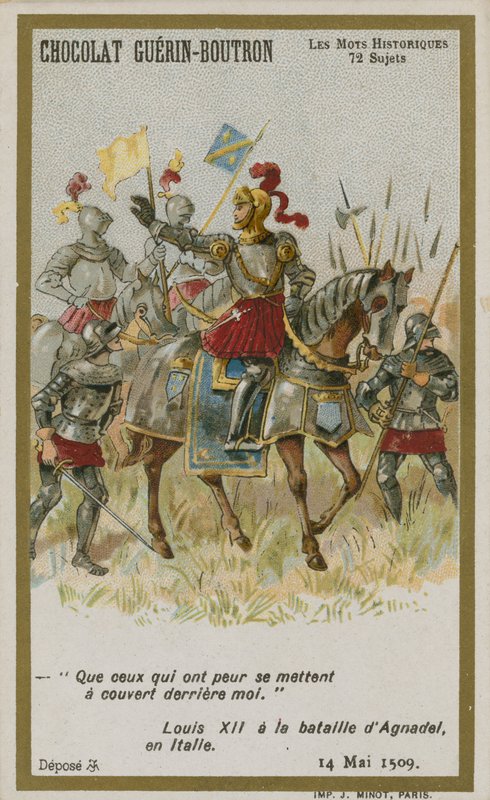 Chocolat Guérin-Boutron, serie Parole Storiche da French School