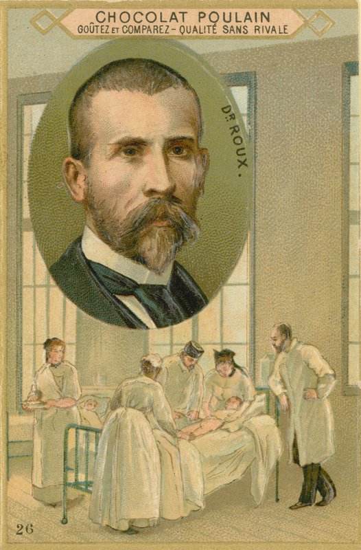 Carta commerciale di Chocolat Poulain, Pierre Paul Emile Roux da French School