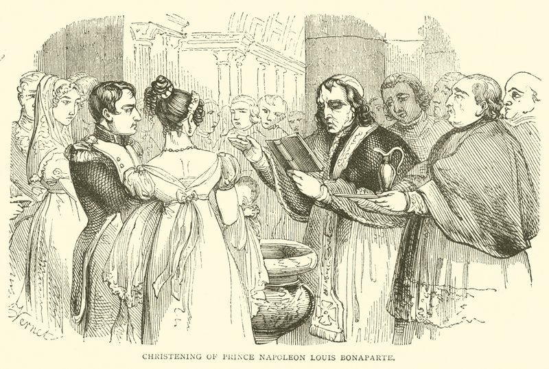 Battesimo del Principe Napoleone Luigi Bonaparte da French School