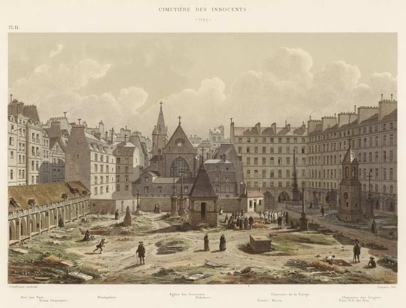 Cimitero degli Innocenti, 1750 da French School