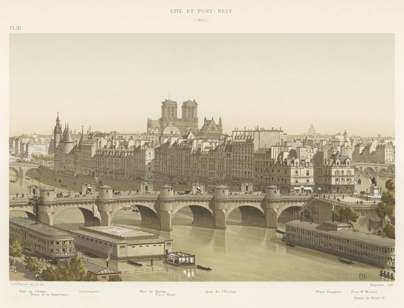 Cité e Pont-Neuf, 1840 da French School