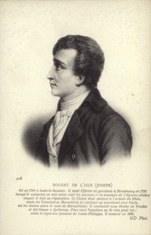 Claude Joseph Rouget de Lisle da French School