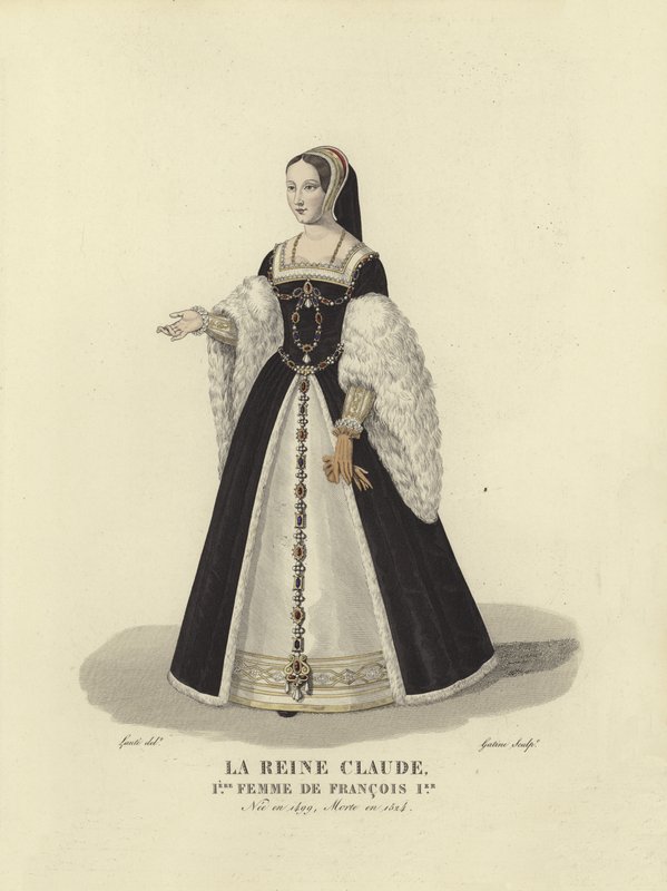 Claudia di Bretagna, prima moglie del re Francesco I di Francia da French School