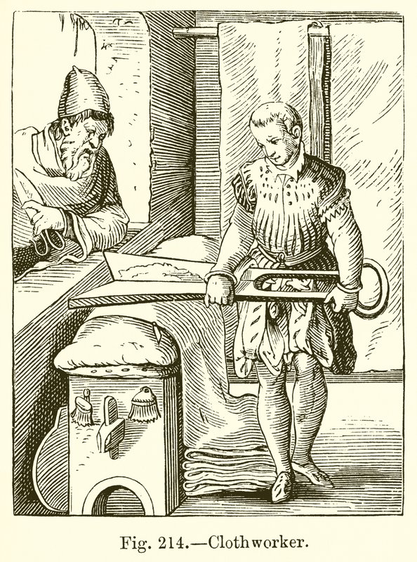 Lavoratore tessile da French School