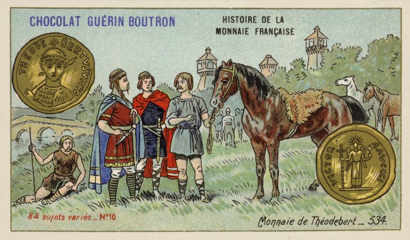Moneta di Teudeberto I, 534 da French School