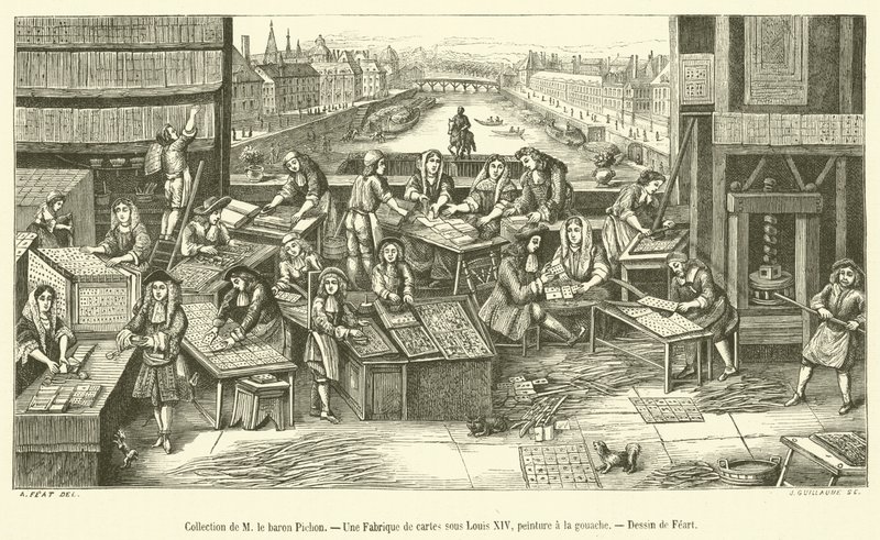 Collezione del barone Pichon, Una fabbrica di carte sotto Luigi XIV da French School